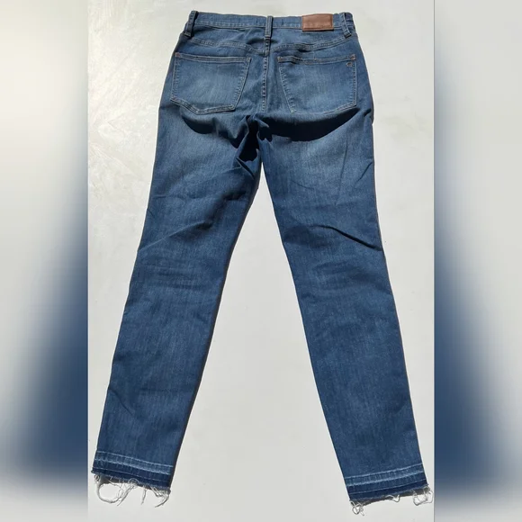 Madewell Women's Distressed Skinny Jeans - Blue - Picture 7 of 10
